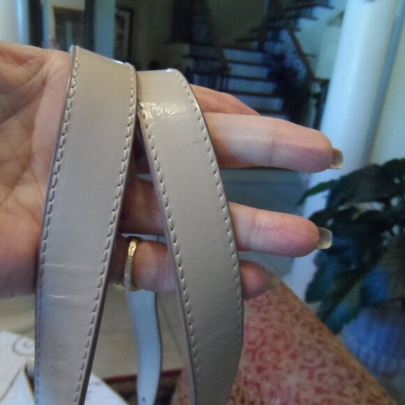 Burberry Prorsum Beige Qulted Nylon/Patent Leather Shoulder Bag - Picture 6 of 16